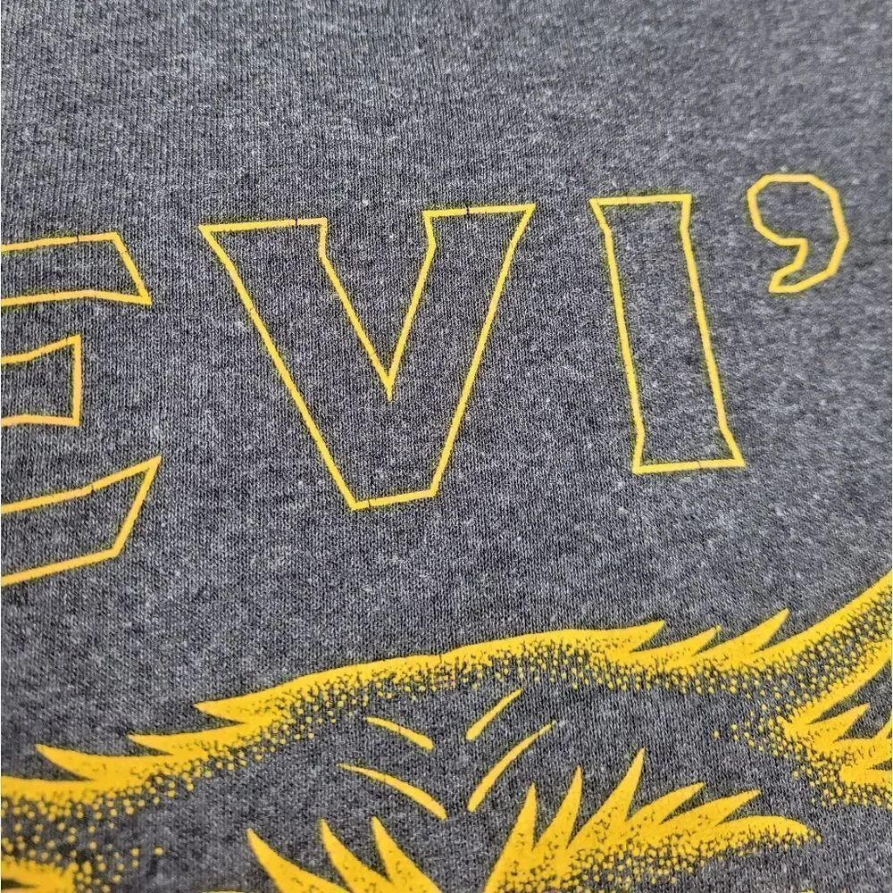 LEVI'S 1873 gray wolverine graphic long‎ sleeve crew neck tee shirt unisex L